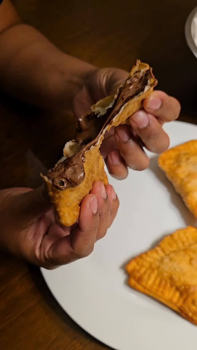 Nutella dessert pastelito — fresh from the fryer
